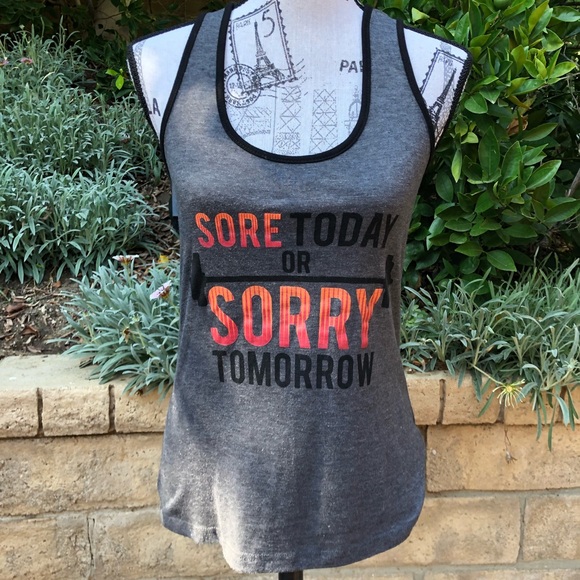 “Sore today or sorry tomorrow“ workout top !!💪🏼 - Picture 3 of 4